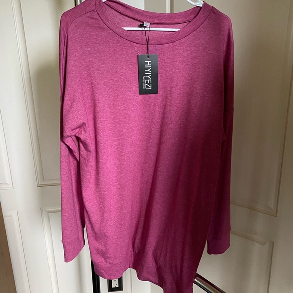 Hiyiyezi Tops - Long pink sweater / long sleeve